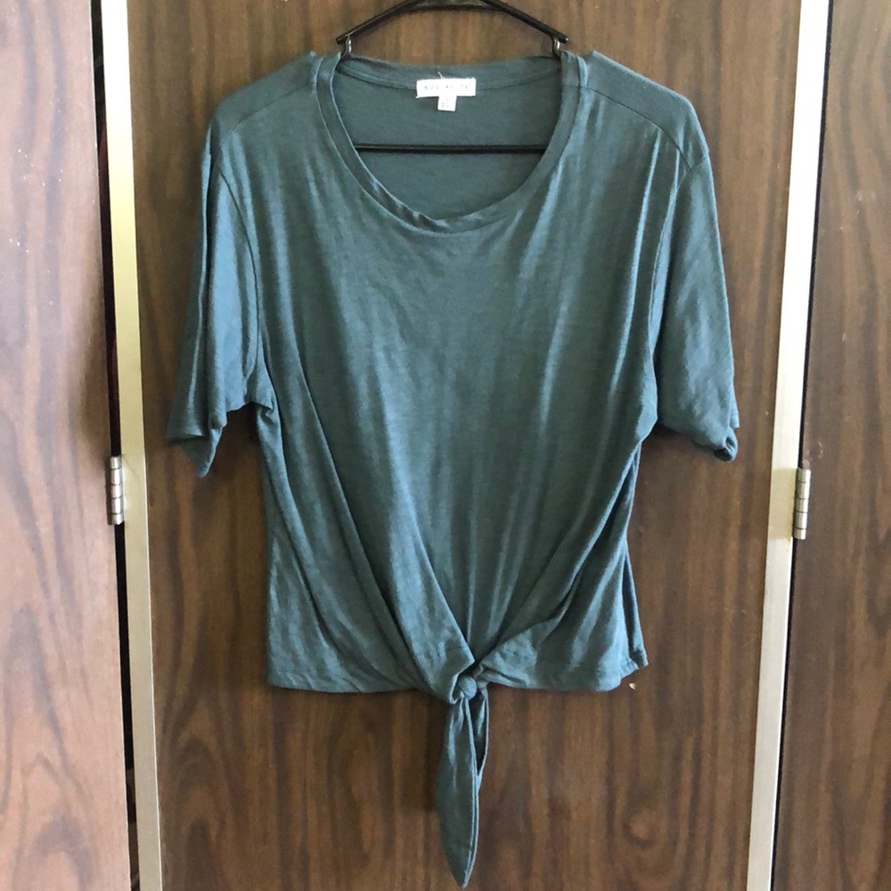 dark green with tie in front